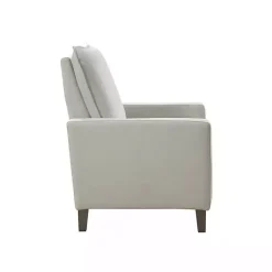 Kirklands Home Upholstered Push-Back Recliner Ivory New
