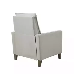 Kirklands Home Upholstered Push-Back Recliner Ivory New