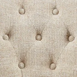 Kirklands Home Upholstered Tufted Dining Chairs, Set of 2 Ivory Outlet