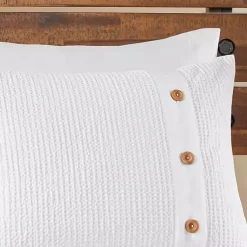 Kirklands Home Waffle Weave 3-pc. Full/Queen Comforter Set Ivory Hot