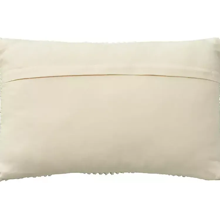 Pillows>Kirklands Home Woven Diamonds Lumbar Pillow Ivory
