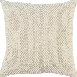 Pillows>Kirklands Home Woven Nubby Pillow Ivory