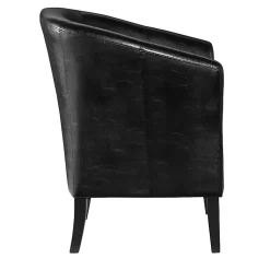 Kirklands Home Jack Barrel Back Club Chair Black Clearance