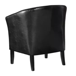 Kirklands Home Jack Barrel Back Club Chair Black Clearance