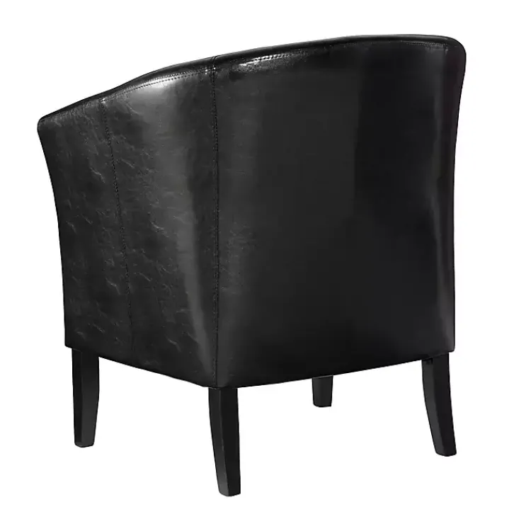 Kirklands Home Jack Barrel Back Club Chair Black Clearance
