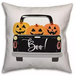 Halloween>Kirklands Home Jack O' Lantern Truck Accent Pillow