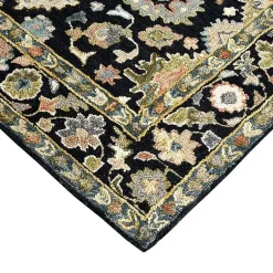 Kirklands Home Jackson Black Hand-Tufted Area Rug, 8x10 New