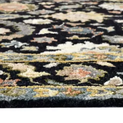 Kirklands Home Jackson Black Hand-Tufted Area Rug, 8x10 New
