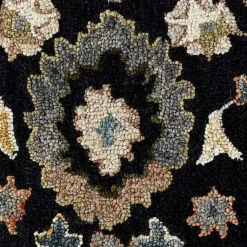 Kirklands Home Jackson Black Hand-Tufted Area Rug, 8x10 New