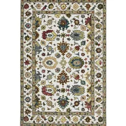 Kirklands Home Jackson Ivory Hand-Tufted Area Rug, 5x7 New