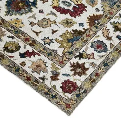 Kirklands Home Jackson Ivory Hand-Tufted Area Rug, 5x7 New