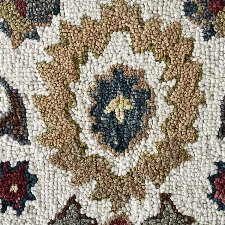 Kirklands Home Jackson Ivory Hand-Tufted Area Rug, 5x7 New