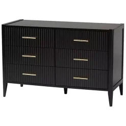 Kirklands Home James 6-Drawer Dresser Black Online