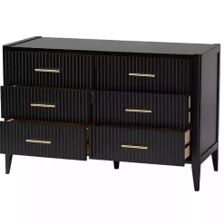 Kirklands Home James 6-Drawer Dresser Black Online