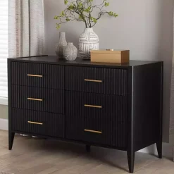 Kirklands Home James 6-Drawer Dresser Black Online