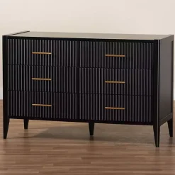 Kirklands Home James 6-Drawer Dresser Black Online