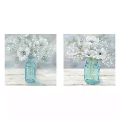 Kirklands Home Jar Bouquet Giclee Canvas Art Prints, Set of 2 Multi Discount