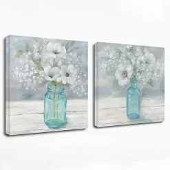 Kirklands Home Jar Bouquet Giclee Canvas Art Prints, Set of 2 Multi Discount