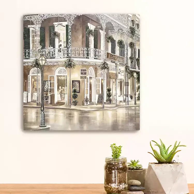 Mardi Gras Decorations>Kirklands Home Jazz Street I Canvas Art Print, 20x20 in.