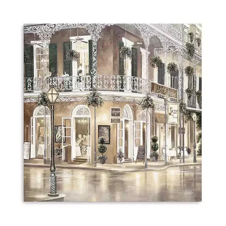 Mardi Gras Decorations>Kirklands Home Jazz Street I Canvas Art Print, 30x30 in.