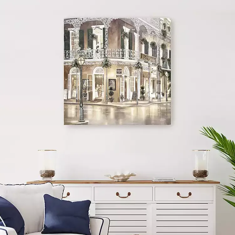 Mardi Gras Decorations>Kirklands Home Jazz Street I Canvas Art Print, 30x30 in.
