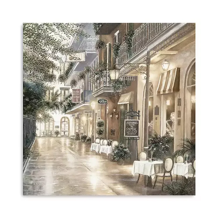 Mardi Gras Decorations>Kirklands Home Jazz Street II Canvas Art Print, 30x30 in.