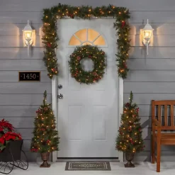 Christmas Arrangements & Garland>Kirklands Home Jefferson Pine 4-pc. Floral Set Green