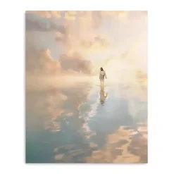 Kirklands Home Jesus Walking on Water Canvas Art Print, 16x20 in. Hot