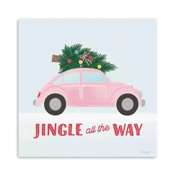 Christmas Art & Wall Decor>Kirklands Home Jingle All the Way Car Canvas Art Print