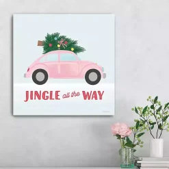 Christmas Art & Wall Decor>Kirklands Home Jingle All the Way Car Canvas Art Print