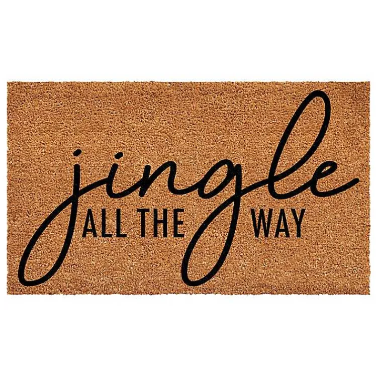 Outdoor Christmas Decorations>Kirklands Home Jingle All the Way Coir Doormat