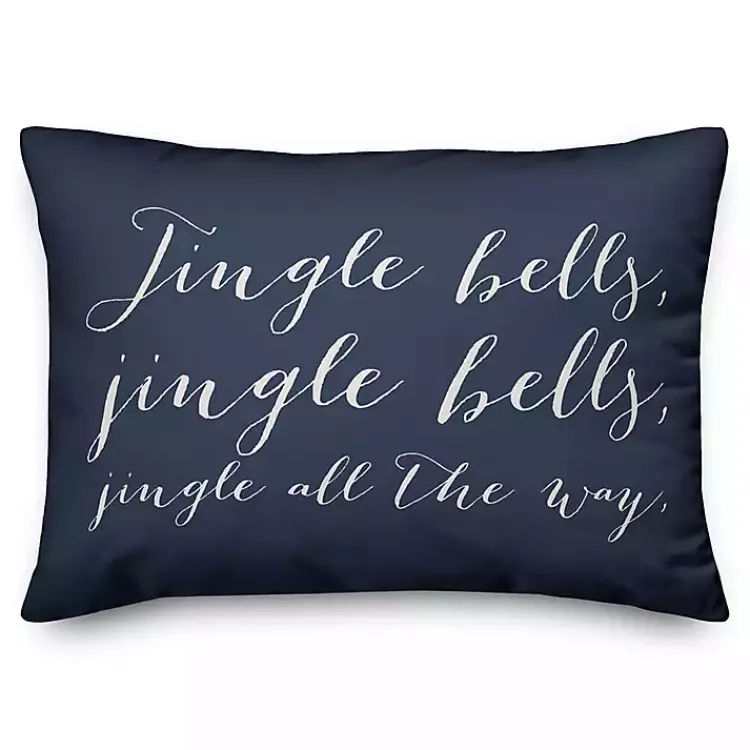 Christmas Pillows>Kirklands Home Jingle Bells Accent Pillow