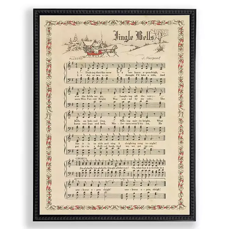 Christmas Art & Wall Decor>Kirklands Home Jingle Bells Christmas Hymn Wall Plaque