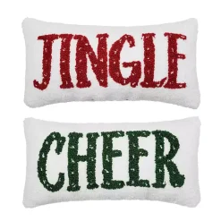Christmas Pillows>Kirklands Home Jingle Cheer Reversible Lumbar Pillow