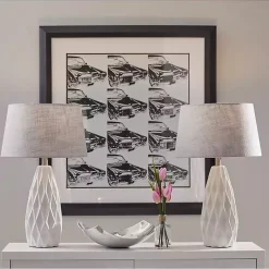Kirklands Home Joan Table Lamps, Set of 2 Gray Hot