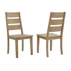Kirklands Home Jolie Ladder Back 2-pc. Dining Chair Set Tan Discount