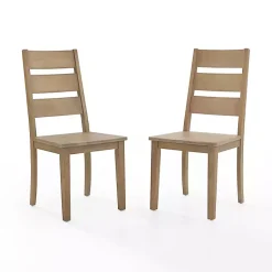 Kirklands Home Jolie Ladder Back 2-pc. Dining Chair Set Tan Discount
