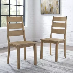 Kirklands Home Jolie Ladder Back 2-pc. Dining Chair Set Tan Discount