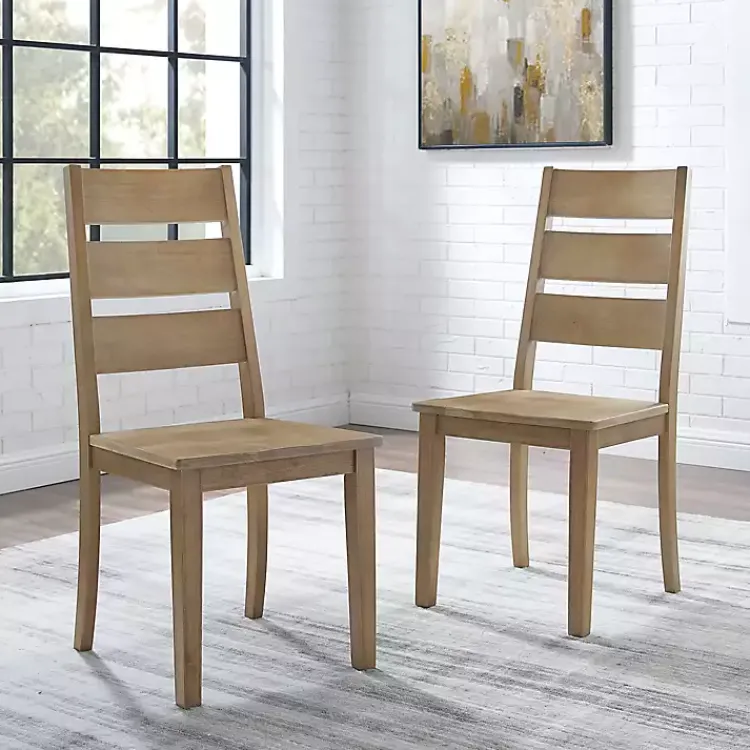 Kirklands Home Jolie Ladder Back 2-pc. Dining Chair Set Tan Discount
