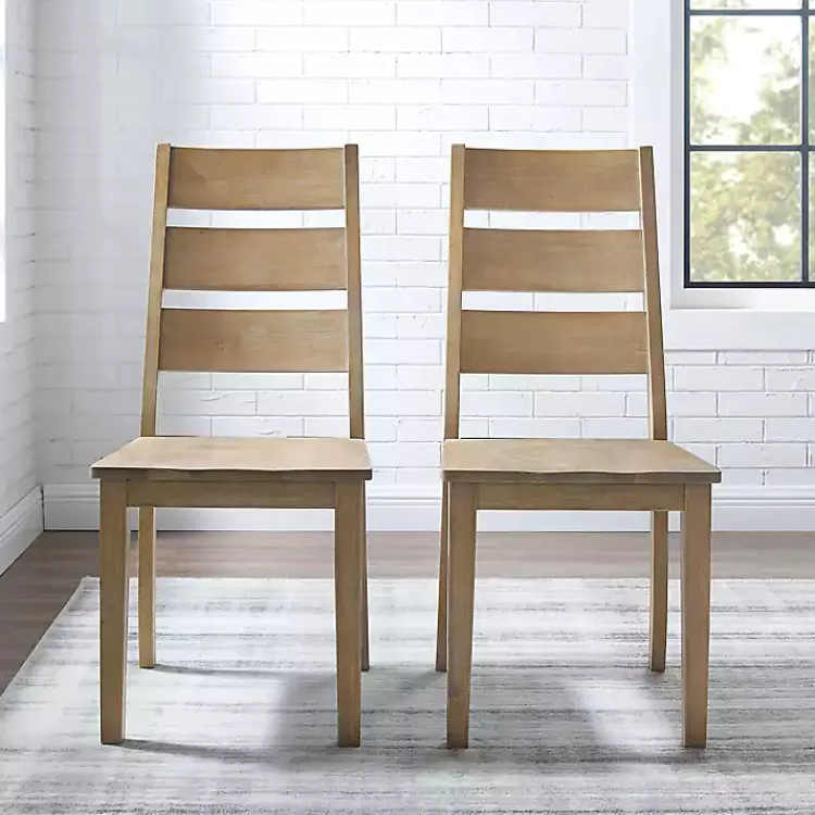 Kirklands Home Jolie Ladder Back 2-pc. Dining Chair Set Tan Discount