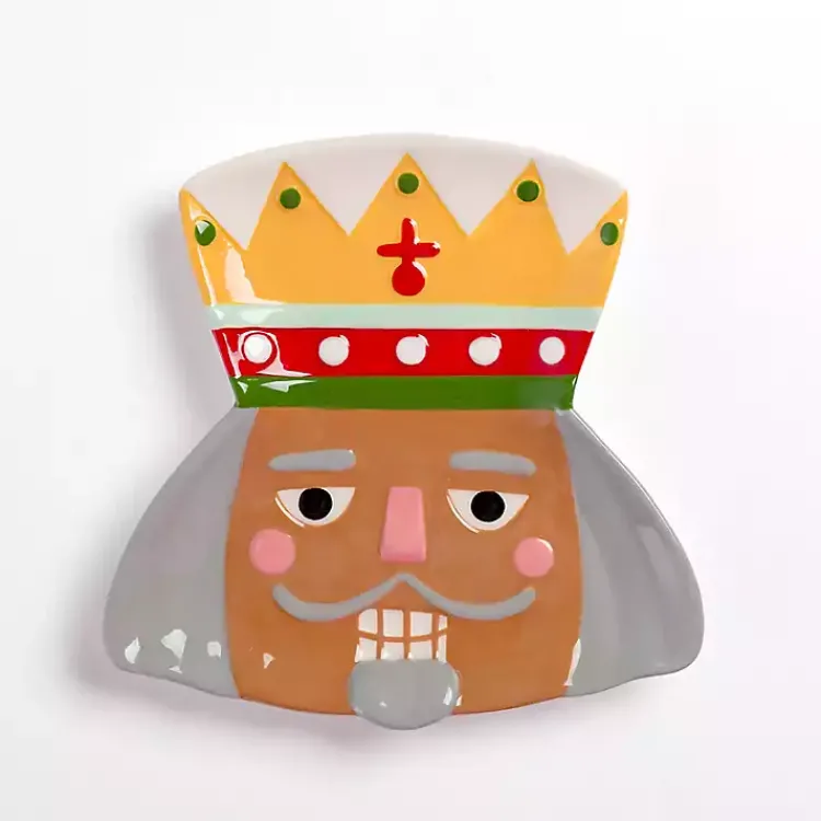 Kirklands Home Jolly Nutcracker Shaped Appetizer Plate Multi Best