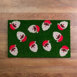 Kirklands Home Jolly Santa Christmas Doormat Discount