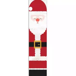 Outdoor Christmas Decorations>Kirklands Home Jolly Santa Leaner Porch Board