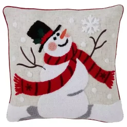 Pillows>Kirklands Home Jolly Snowman Christmas Pillow
