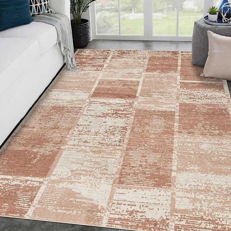 Kirklands Home Jordan Aly Sand Modern Area Rug, 6x9 Red Discount