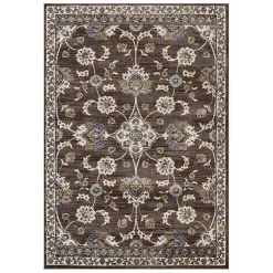 Kirklands Home Jordan Bea Area Rug, 7x10 Brown Hot