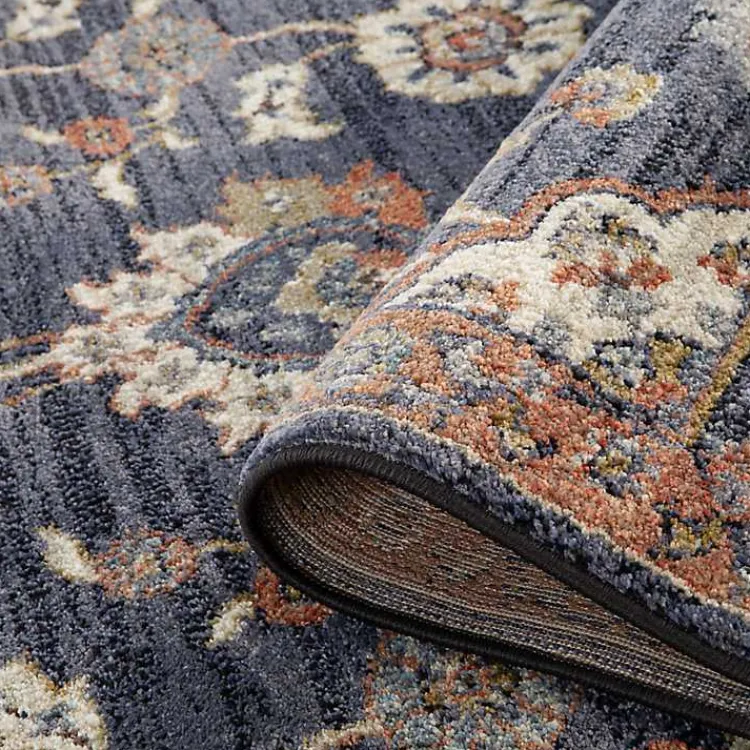 Kirklands Home Jordan Bea Navy Blue Area Rug, 6x9