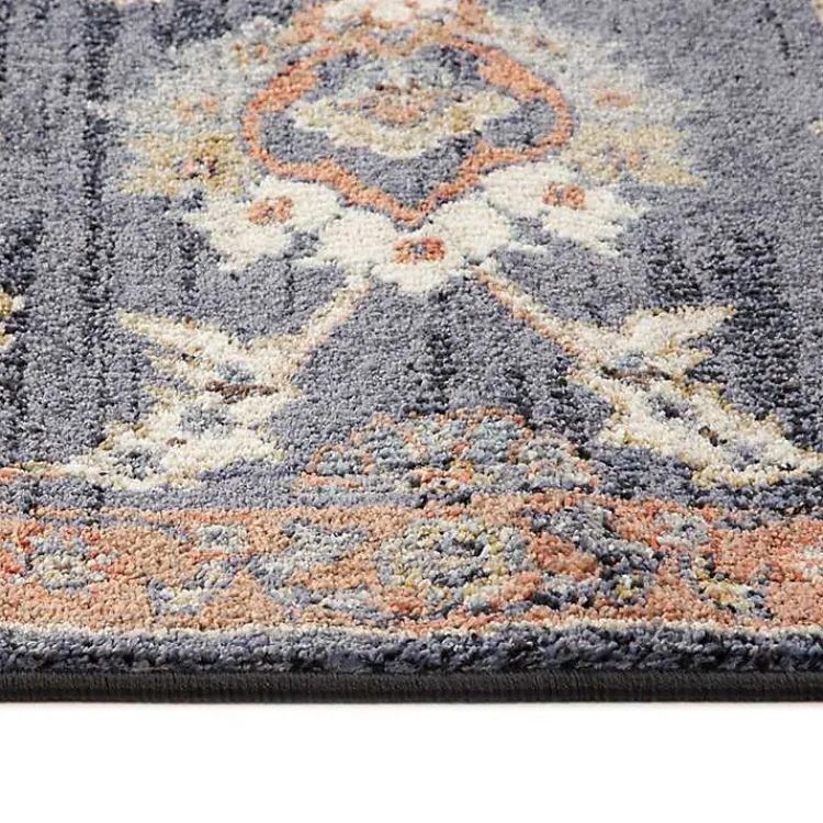 Kirklands Home Jordan Bea Navy Blue Area Rug, 6x9