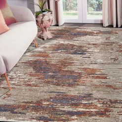 Kirklands Home Jordan Delia Beige Area Rug, 6x9 Multi Best