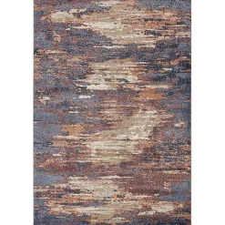 Kirklands Home Jordan Delia Rust Area Rug, 6x9 Multi New